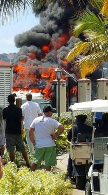 Beautiful Yacht Goes Down In Flames In The Virgin Islands (17 pics)
