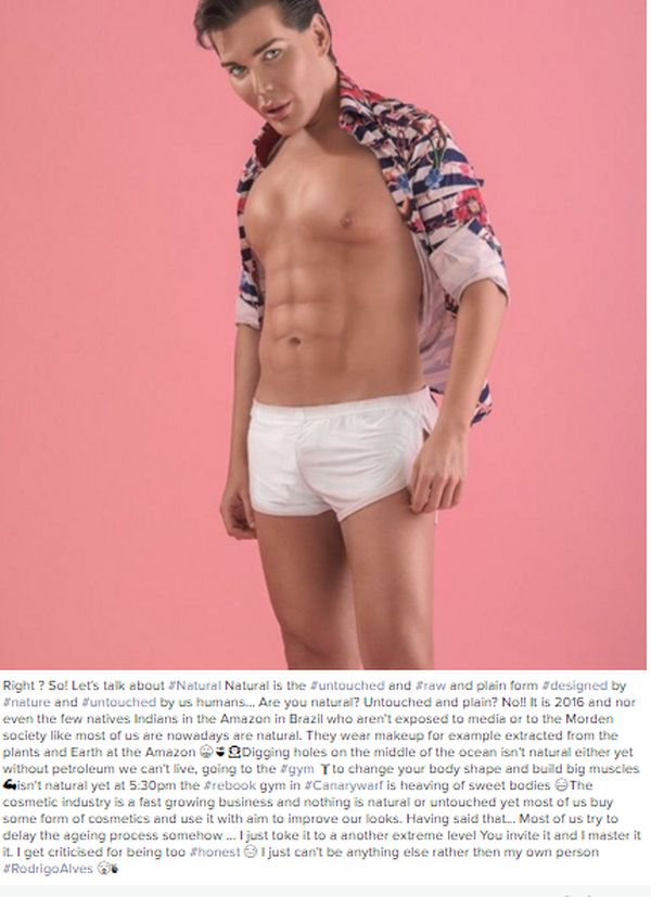 This Guy Really Messed Up His Face While Turning Himself Into A Human Ken Doll (5 pics)