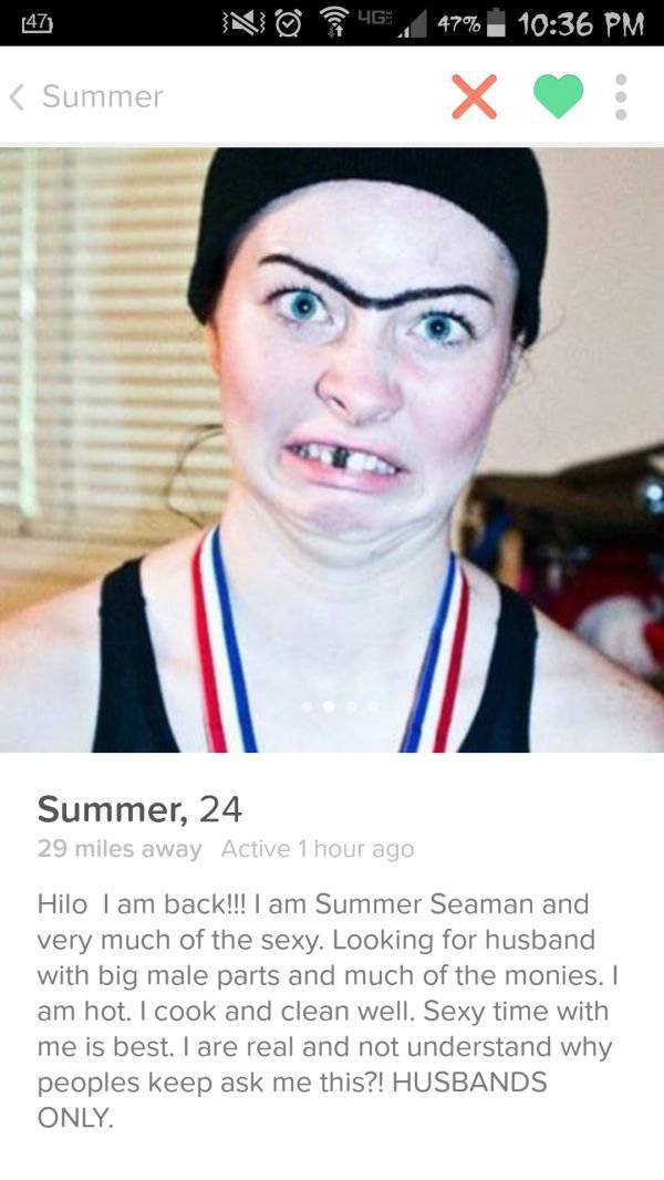 These Girls Are Definitely Not Messing Around With Their Tinder Profiles (28 pics)