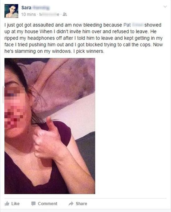 Abusive Boyfriend Gets Owned By His Girl On Facebook (7 pics)