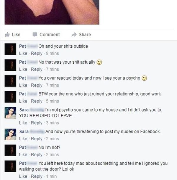Abusive Boyfriend Gets Owned By His Girl On Facebook (7 pics)