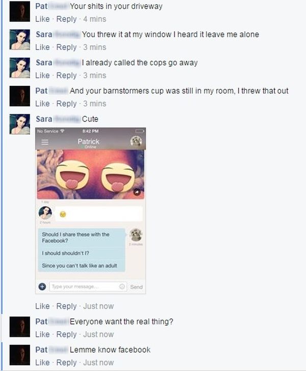 Abusive Boyfriend Gets Owned By His Girl On Facebook (7 pics)