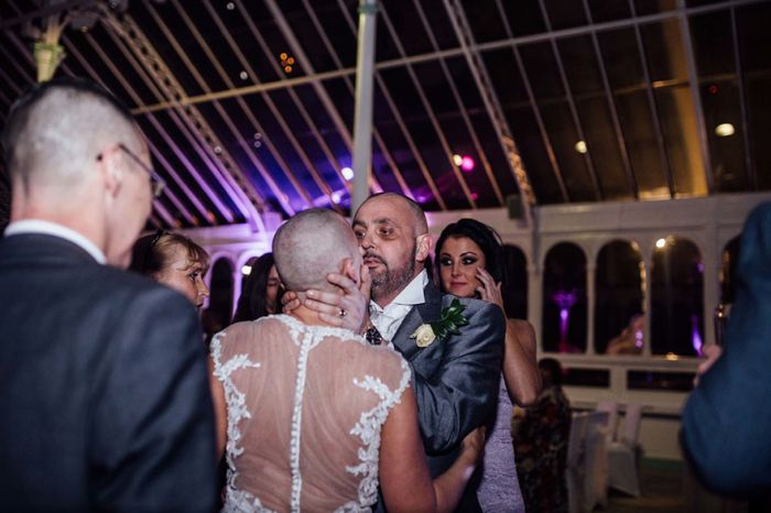 Bride Supports Her Terminally Ill Groom By Shaving Her Head At Their Wedding (11 pics)