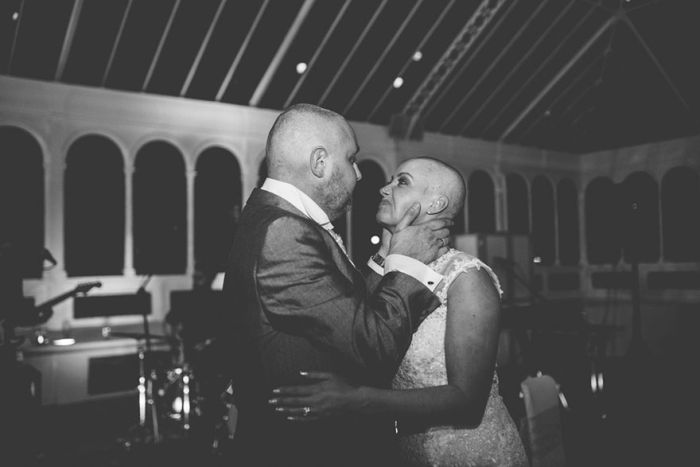 Bride Supports Her Terminally Ill Groom By Shaving Her Head At Their Wedding (11 pics)