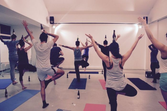 A Yoga Studio In Berlin Is Allowing Students To Bring Beer To Class (13 pics)