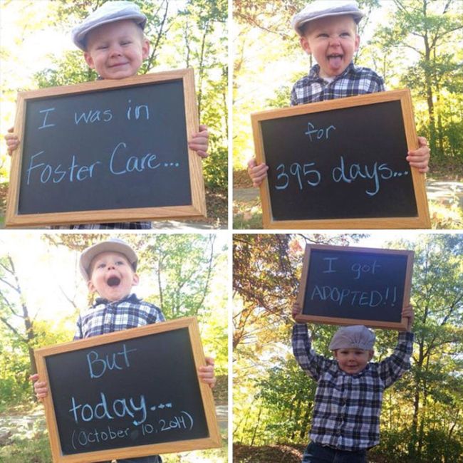 Heartwarming Photos Of Kids Who Were Adopted By Loving Families (30 pics)