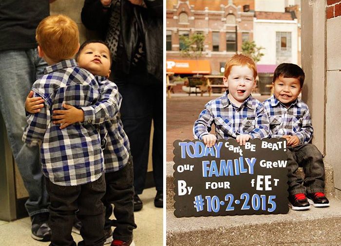 Heartwarming Photos Of Kids Who Were Adopted By Loving Families (30 pics)