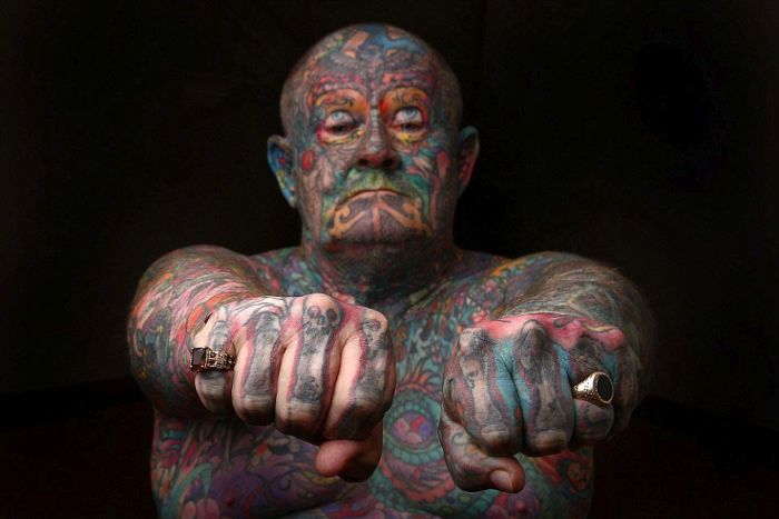 Gangster Covers Every Single Inch Of His Body In Tattoos (16 pics)