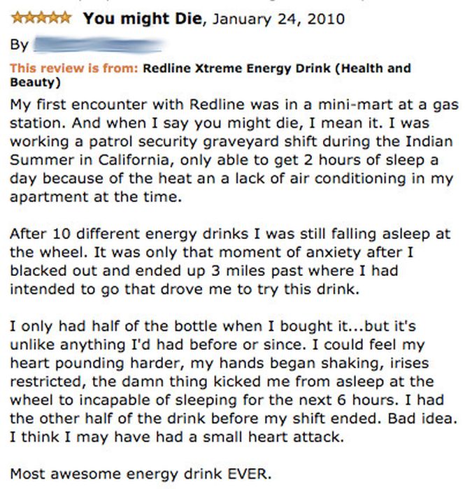 Hilarious Energy Drink Reviews From Amazon That Point Out The Awful Side Effects (12 pics)