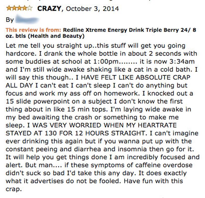 Hilarious Energy Drink Reviews From Amazon That Point Out The Awful Side Effects (12 pics)