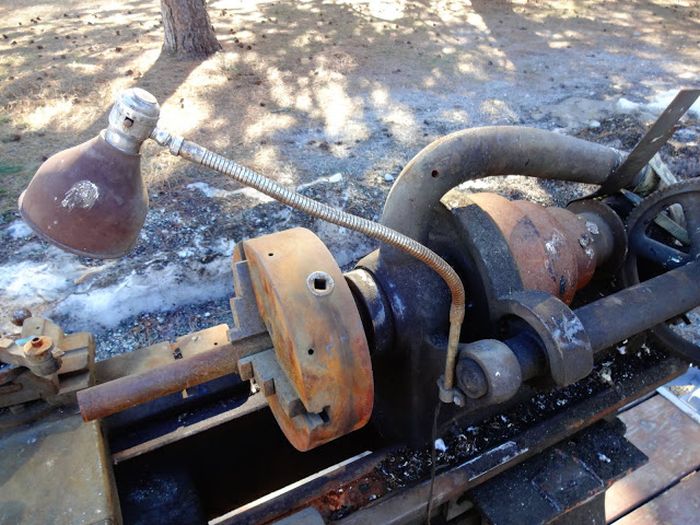 Old Hendey Lathe Discovered At A Junkyard (14 pics)