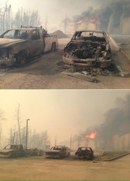 Wildfire Causes Fort McMurray To Be Evacuated (27 pics)