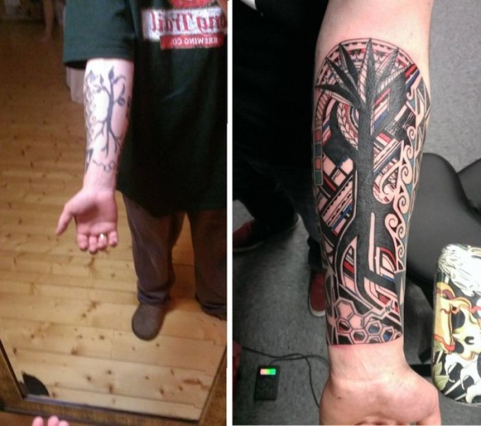 Tattoo Cover Ups That Took Tattoos From Awful To Epic (33 pics)