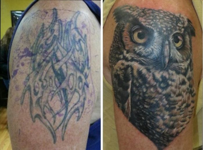 Tattoo Cover Ups That Took Tattoos From Awful To Epic (33 pics)