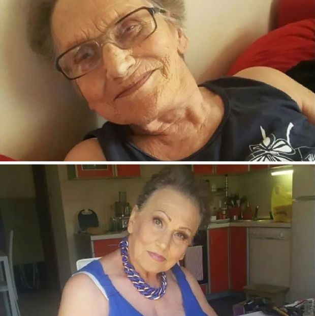 80 Year Old Grandma Becomes An Internet Sensation With Help From Her Granddaughter (5 pics)