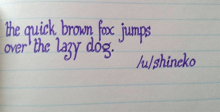 Awesome And Amazing Handwriting Skills That Will Impress You (59 pics)