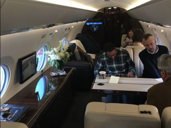 First Class Isn't Good Enough For This Guy After Flying On A $61.5 Million Private Jet (50 pics)