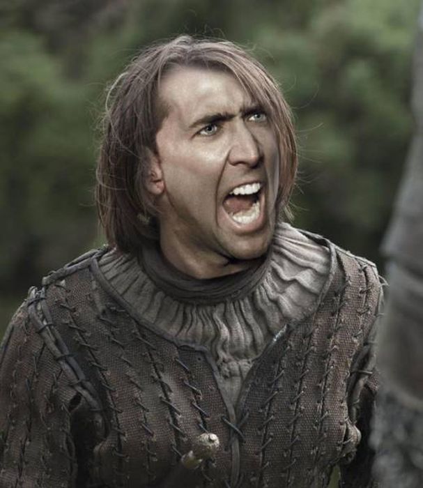 What Game Of Thrones Would Look Like If Nicolas Cage Played Every Character (26 pics)