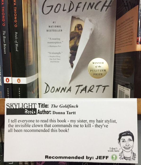 A Guy Named Jeff Is Recommending Books At His Local Bookstore (11 pics)