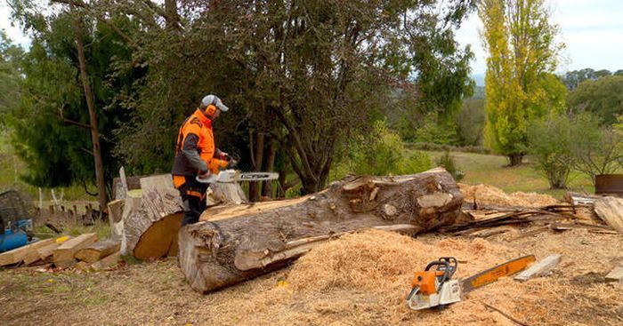 Man Uses Chainsaw To Create Demon Sculpture Revenant From Doom (16 pics)