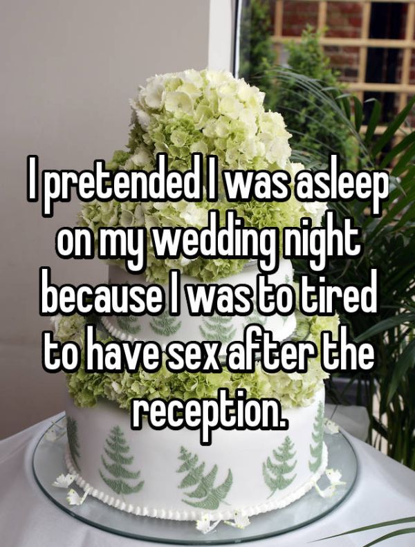 Brides Share Their Stories About What Went Down On Their Wedding Night (19 pics)
