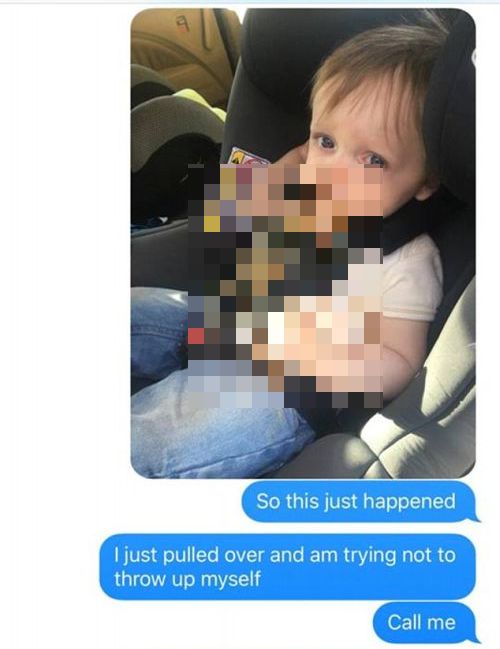 Everything Went Horribly Wrong When This Dad's Toddler Puked (2 pics)