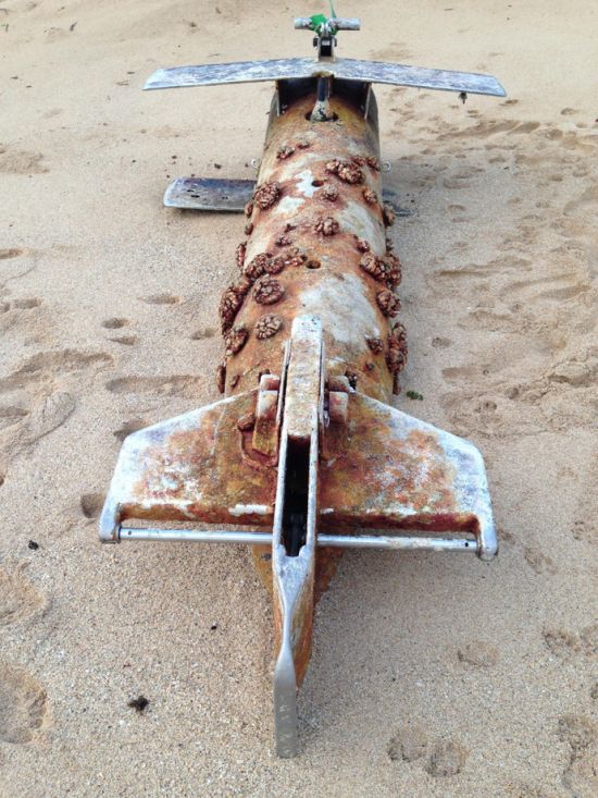 Russian Submarine Turns Up On A Beach In Hawaii (6 pics)
