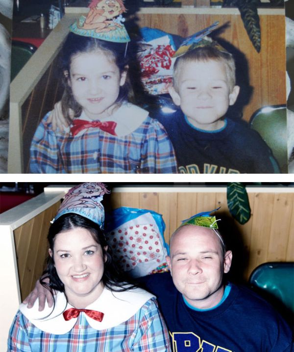 Couples Prove That True Love Is Real By Recreating Old Photos (25 pics)