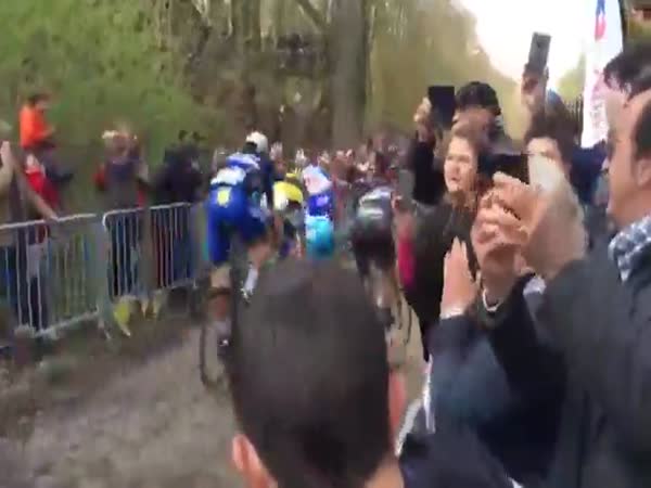 Kid Accidentally Causes A Huge Crash During Race