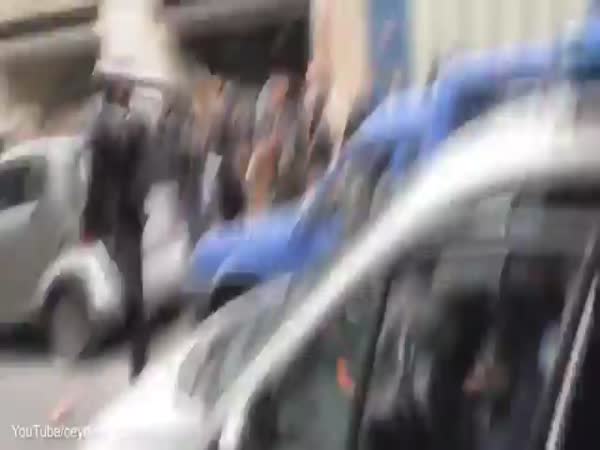 Attack On A Police Car In Paris
