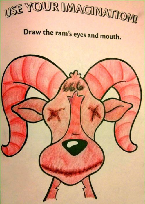 Children's Coloring Books That Were Violated By Adults (24 pics)