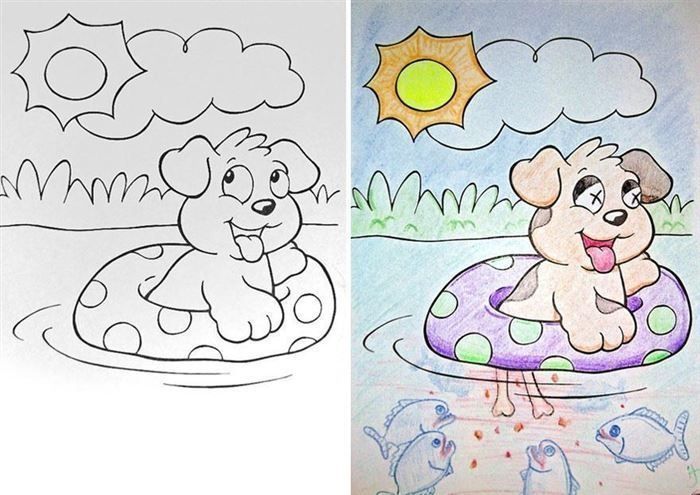 Children's Coloring Books That Were Violated By Adults (24 pics)