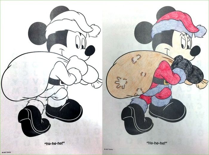 Children's Coloring Books That Were Violated By Adults (24 pics)