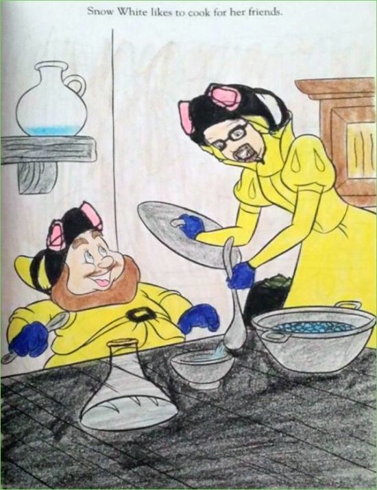 Children's Coloring Books That Were Violated By Adults (24 pics)