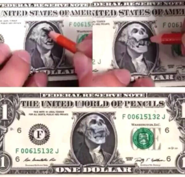 Dollar Bills That Were Transformed Into Artistic Masterpieces (21 pics)