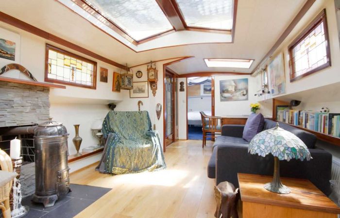 Old Boat Gets Converted Into A Beautiful House Barge (17 pics)