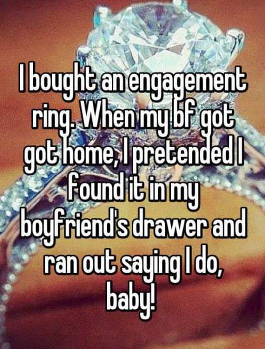 Women Reveal The Crazy Things That They've Done Behind Their Boyfriend's Back (15 pics)