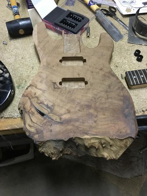 How To Build A Guitar Using A Piece Of Mahogany (16 pics)