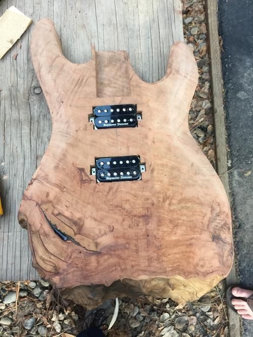 How To Build A Guitar Using A Piece Of Mahogany (16 pics)