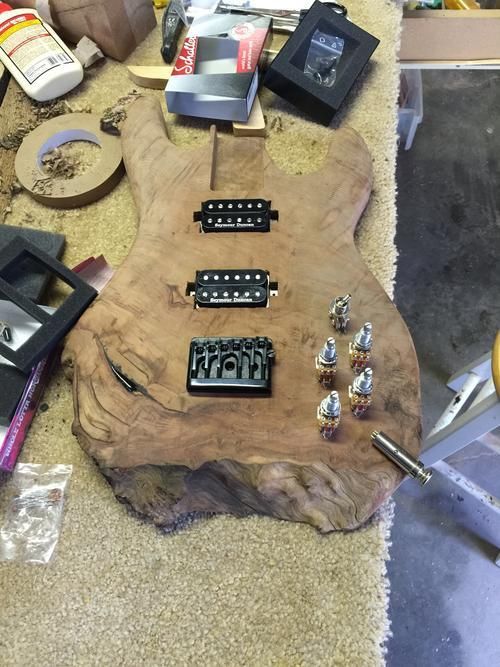 How To Build A Guitar Using A Piece Of Mahogany (16 pics)