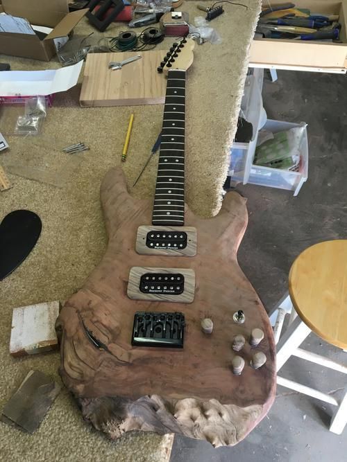 How To Build A Guitar Using A Piece Of Mahogany (16 pics)