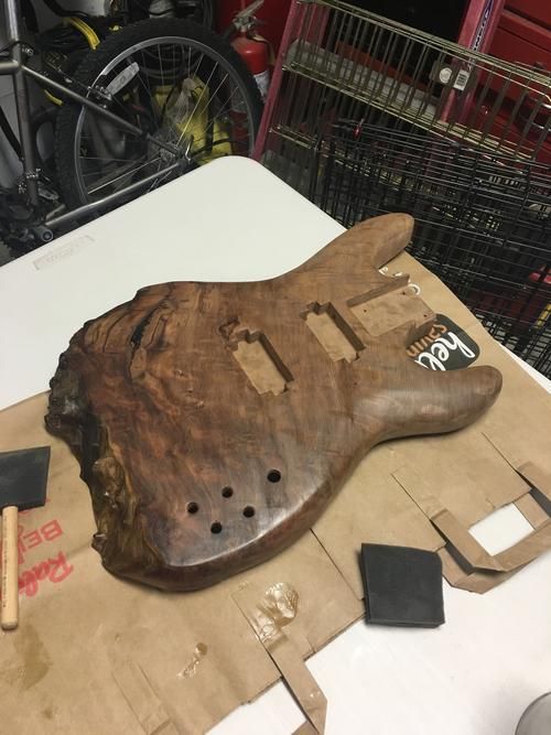 How To Build A Guitar Using A Piece Of Mahogany (16 pics)