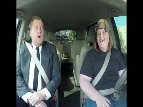 Chewbacca Mom Takes James Corden To Work
