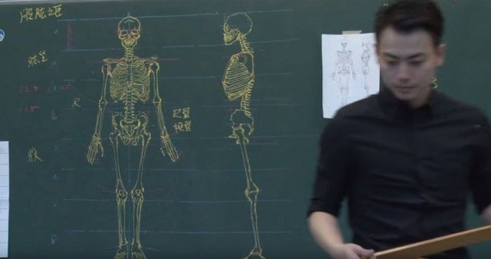 Chinese Teacher Has Some Serious Chalk Skills (7 pics)