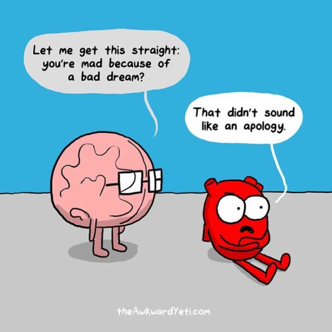 Funny Comics That Show The Biggest Differences Between The Heart And The Mind (14 pics)