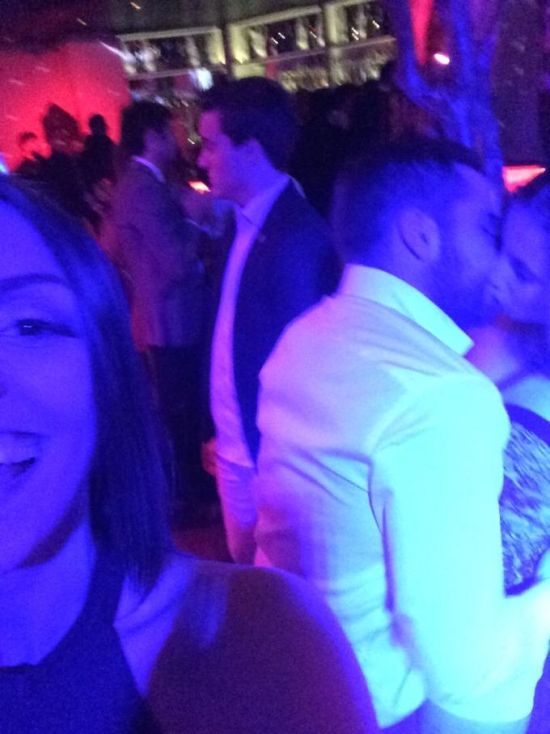 Girl Takes Selfies With Random Couples While They're Making Out (18 pics)