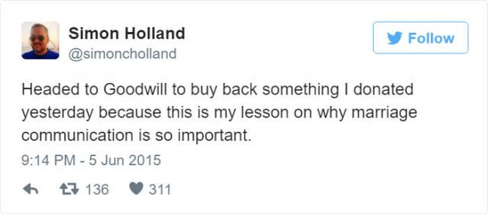 Priceless Tweets Brought To You By Funny Husbands (45 pics)