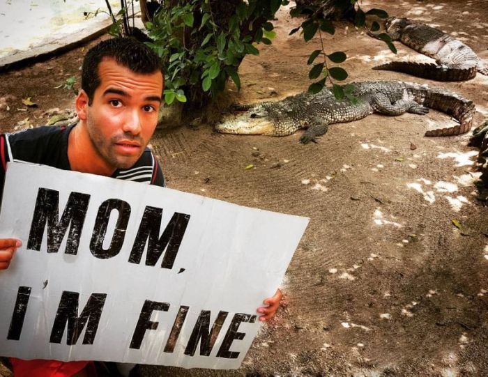 An Instagram User Is Traveling The World And Telling His Mom He's Fine (13 pics)