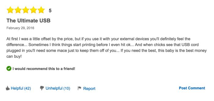 The Reviews For This $1,500 USB Cable Are Hilarious (8 pics)