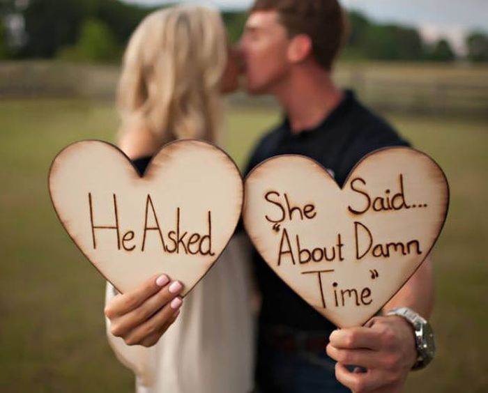 People Who Chose Clever Ways To Make Their Engagement Announcements (65 pics)